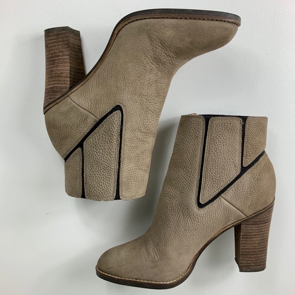 LUCKY BRAND Maldeev heeled leather boots. SZ 10 - Picture 4 of 11